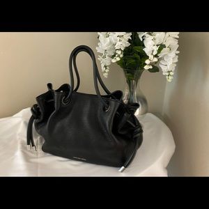 Micheal Kors Black Leather Handbag